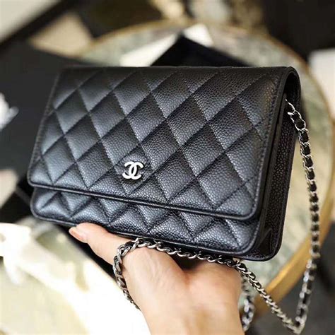 chanel chain and wallet|Classic Wallet On Chain Lambskin Black .